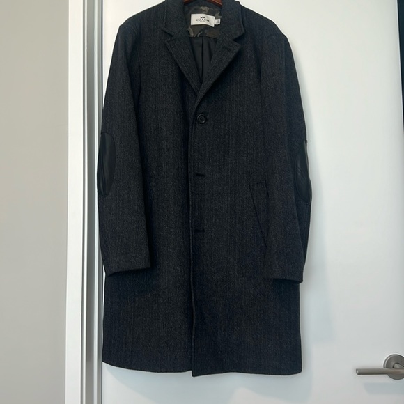 Coach Other - Coach men’s coat with leather sleeve detail.  Barely  worn